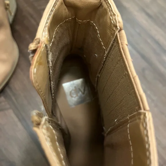 Dolce Vita Tan Heel Booties - Picture 6 of 6